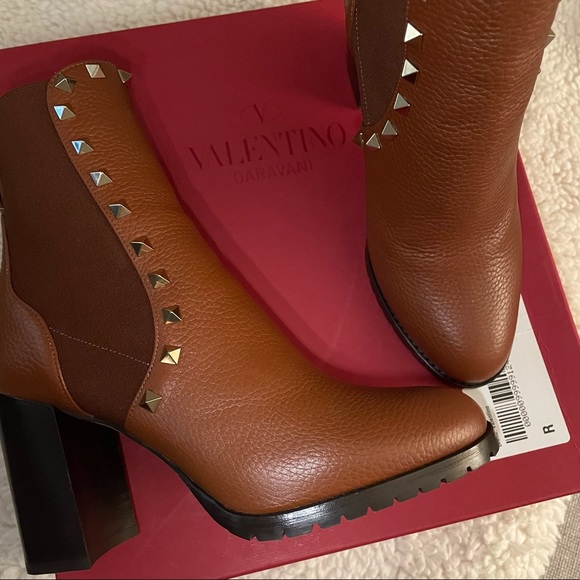 Valentino Booties (Cognac) - Picture 2 of 10